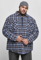 Urban Classics - Plaid Quilted Overhemd - S - Blauw