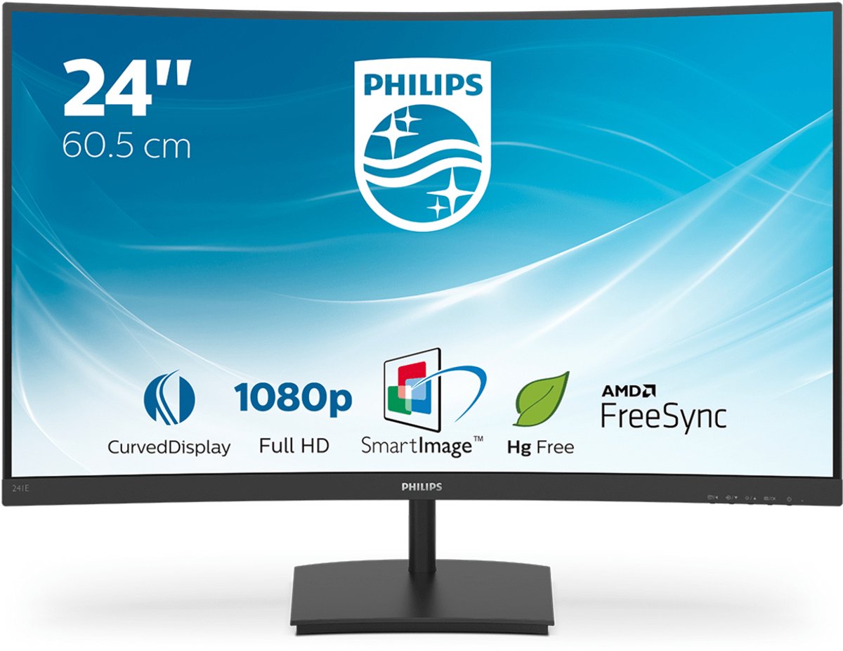 Philips 241E1SC - Full HD Curved Monitor - 24 inch