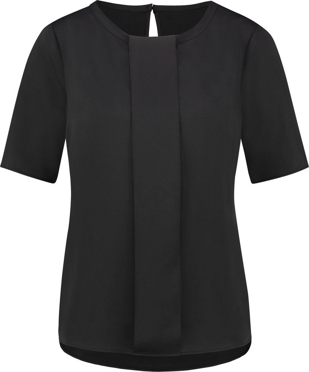 Supertrash - Top - Blouse Dames - Shirt - Korte Mouw - Zwart - 36