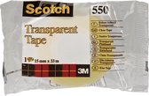 Scotch 550 plakband 15mm transparant
