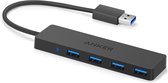 Anker Ultra Slim 4-Port USB 3.0 Data Hub - USB naar 4x USB 3.0 Zwart