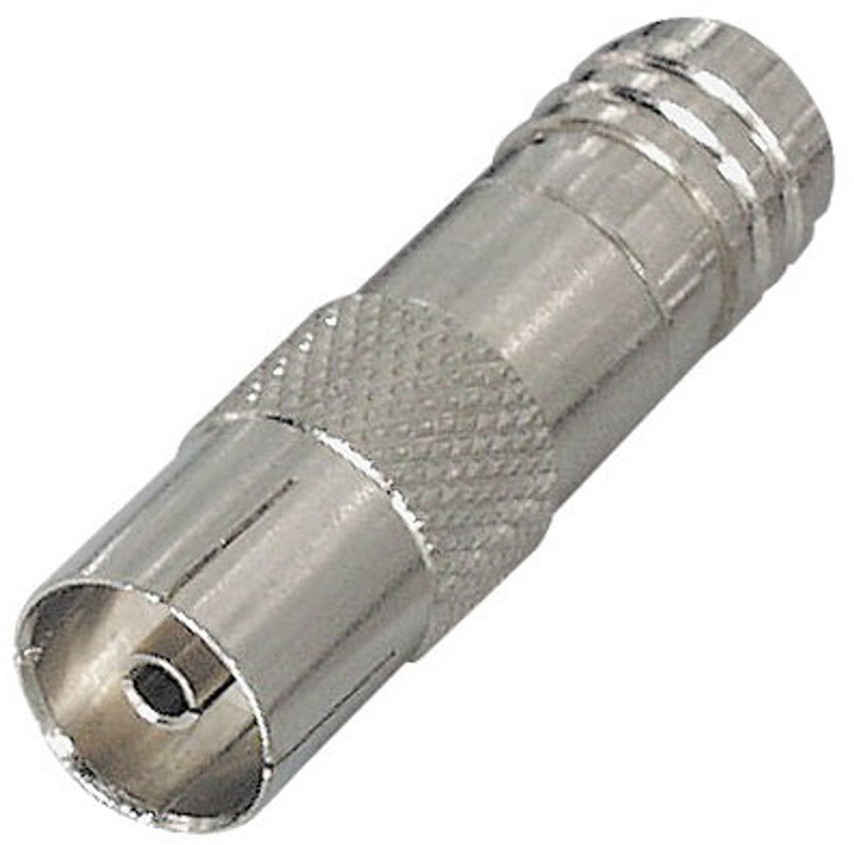 Coax IEC (v) krimp connector - metaal / recht