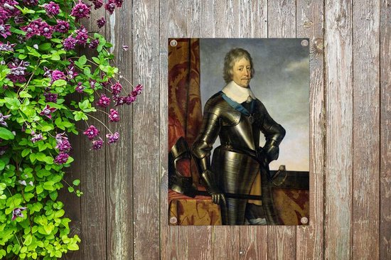 Peinture de jardin Frederik Hendrik - Peinture de Gerard van Honthorst - 60x80 cm - Affiche de jardin - Toile de jardin