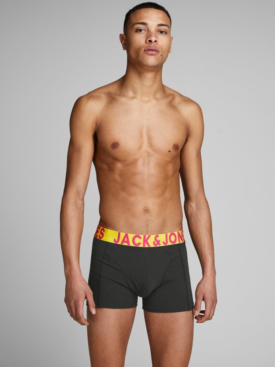 JACK & JONES- JACCRAZY SOLID TRUNKS 3 PACK NOOS - Heren - Trunks