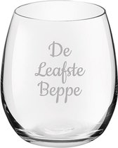 Gegraveerde Drinkglas 39cl De Leafste Beppe