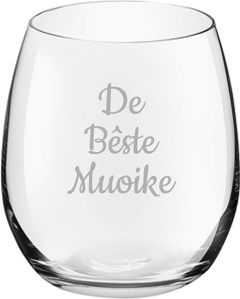 Gegraveerde Drinkglas 39cl De Bêste Muoike