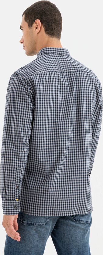 Muscle Cmdr Herenshirt met Lange/Korte Mouwen Stretch Slim Fit V-hals Ondershirt, wit-lang, S