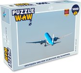 Puzzel Opstijgen van een vliegtuig bij Schiphol - Legpuzzel - Puzzel 1000 stukjes volwassenen
