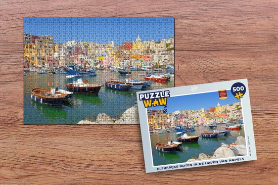 Puzzle Bateau - Maison - Mer - Italie - Puzzle - Puzzle 500 pièces