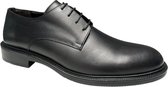 Herenchoenen- Veterschoenen- Nette schoenen 017- Leather- Zwart- Maat 42