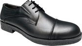 Herenchoenen- Veterschoenen- Nette schoenen 012- Leather- Zwart- Maat 43