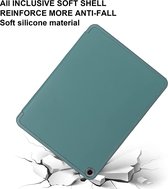 Phreeze Tri Fold Hoes - Geschikt voor Samsung Galaxy Tab A8 (2021/2022) Tabletcase - Ingebouwde Standaard - Pen Opbergvak - Donker Groen