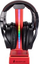 Vinson N1 Duo Gaming RGB Headset Stand Rood