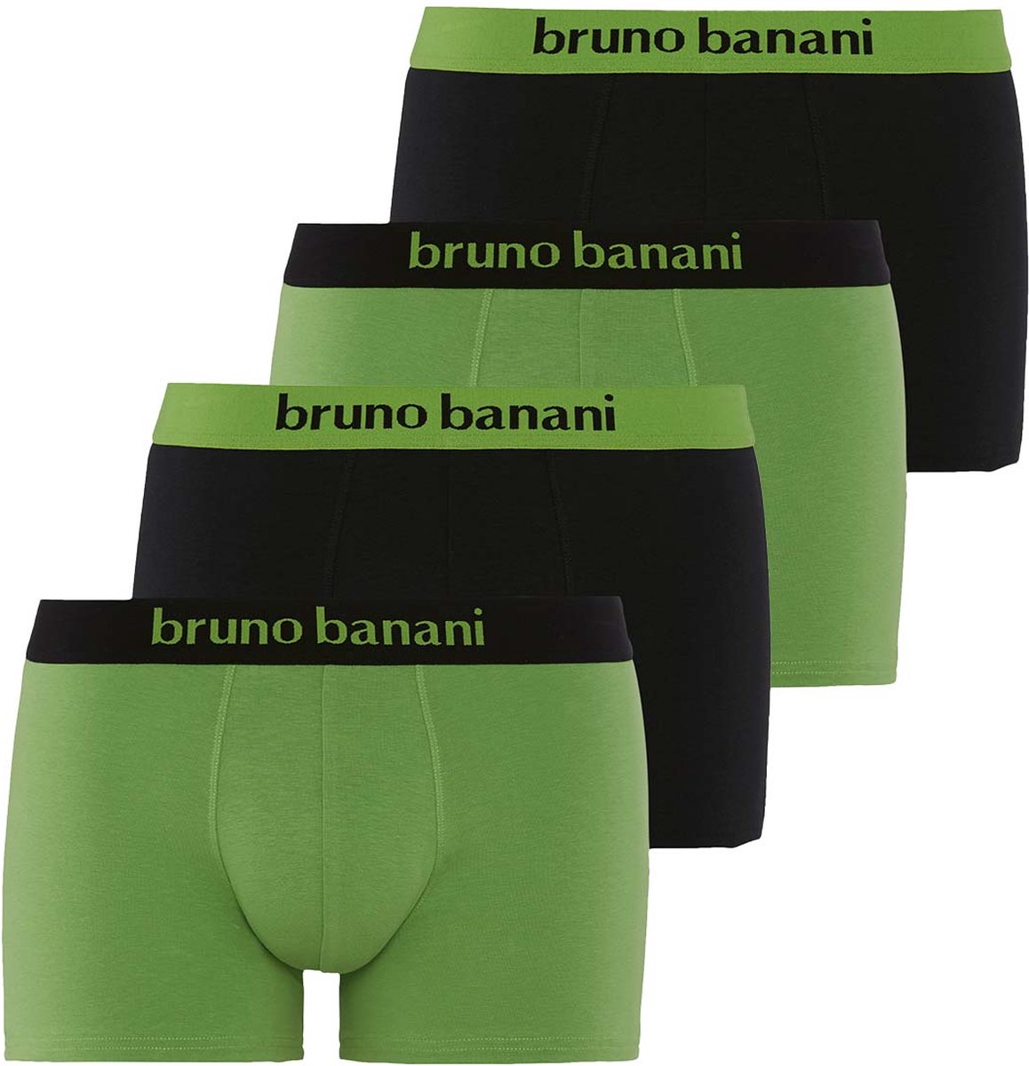 Bruno Banani Heren retro short / pant 4 pack Flowing