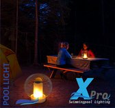 XPRO POOL |  Solar zwembadlamp met bewegende vlam ( groot )