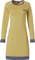 Modern geel nachthemd strepen - Geel - Maat - 44