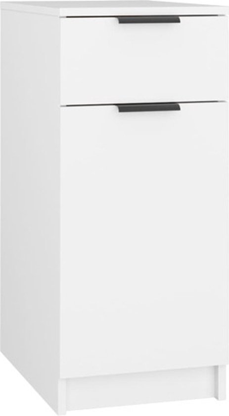 Büroschrank Hamina 113x80x40cm Weiß [en.casa