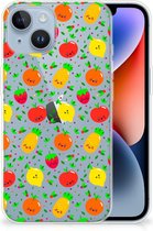 GSM Hoesje Geschikt voor iPhone 14 TPU Bumper Doorzichtig Fruits