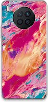 Case Company® - Hoesje geschikt voor Huawei Nova 8i hoesje - Pastel Echoes - Soft Cover Telefoonhoesje - Bescherming aan alle Kanten en Schermrand