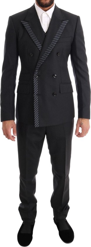Dolce & Gabbana Gray 2 Piece Double Breasted SICILIA Suit