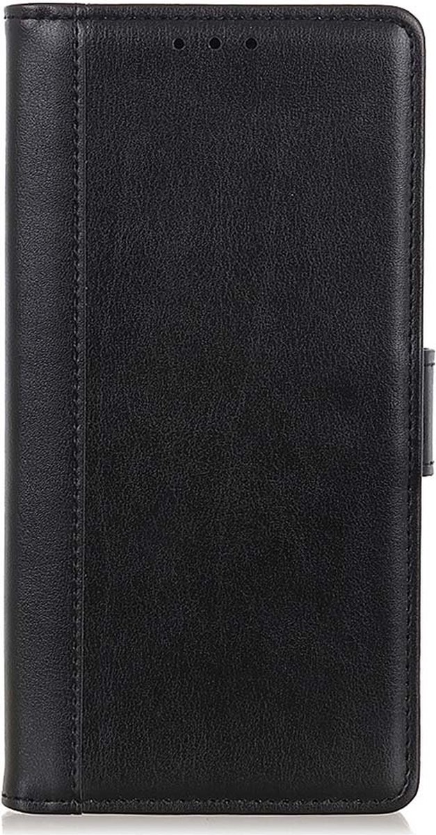 Shop4 - OnePlus 10 Pro 5G Hoesje - Wallet Case met Pasjeshouder Grain Zwart