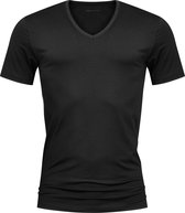 Mey Dry Cotton T-shirt (1-pack) - heren T-shirt V-hals - zwart - Maat: 3XL