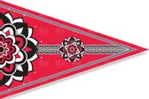 Bootvlag | Boerenzakdoek vlag - 75x50cm - Rood - Puntvlag - Flag Longlife