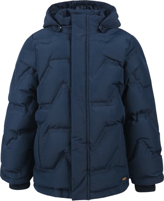 Minymo - Gewatteerde winterjas voor jongens - Effen - Verduistering - maat 116cm