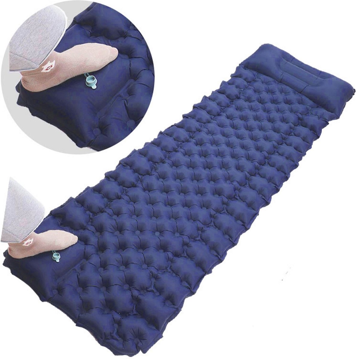 service96® Zelfopblaasbaar luxe luchtbed Comfort Zelfopblaasbaar Lichtgewicht