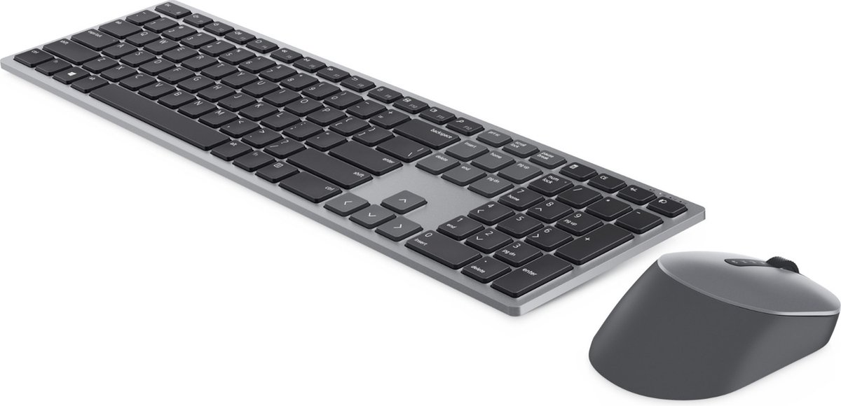 Dell KM7321W Azerty BE RF & BT Draadloos Desktopset - Grijs, Titanium