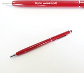 Pen Met Gravering - Bijna Weekend