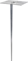 QAZQA Termisch verzinkte grondpin - Universeel thermisch verzinkte grondpin - lichts - 160 mm - staal
