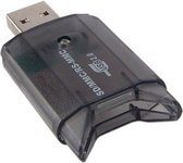 Lecteur de carte USB Dolphix avec connecteur USB-A et 1 emplacement pour carte - pour SD / SDHC / MMC - USB2.0