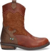 Bunnies JR 222825-513 Meisjes Cowboy Boots - Bruin - Leer - Ritssluiting