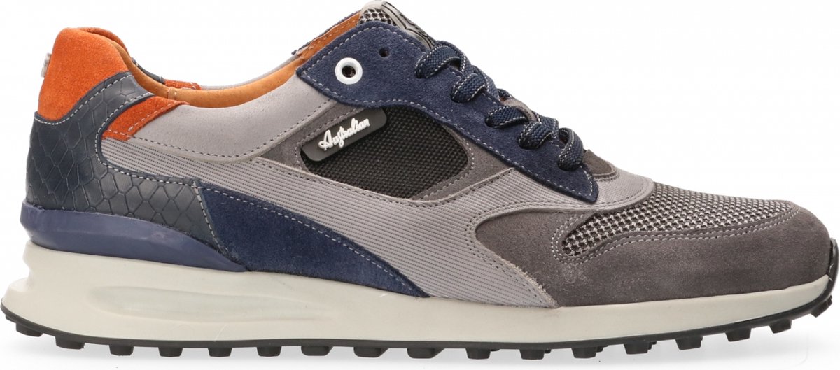 Australian Footwear - Osaka Sneakers Grijs - Grey-blue-brick - 44