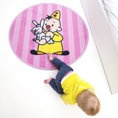 Bumba Vloerkleed Kinderkamer - Tapijt Kinderkamer - Voor Jongens en Meisjes - Kindertapijt Bumba - 90 x 90 cm - Roze - Speelmat/Speelkleed - Gemaakt in België - Officiële Studio 100 Partner