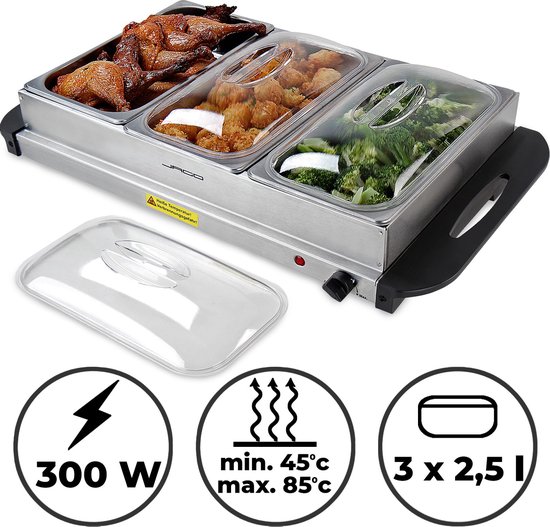 GoodVibes Elektrische Buffetverwarmer met Verwarmingsplaat Functie bol