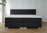 Boxspring Barcelona - 160x200 - Zwart - met gratis topper!