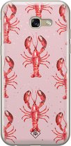 Casimoda® hoesje - Geschikt voor Samsung A5 2017 - Lobster All The Way - Backcover - Siliconen/TPU - Roze