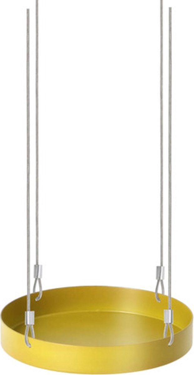Esschert Design Plantenblad hangend rond S goudkleurig