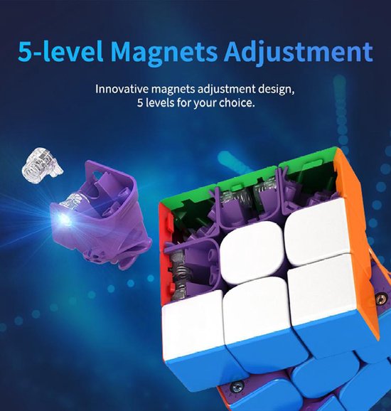 Thumbnail van een extra afbeelding van het spel Moyu Weilong WR Maglev 3x3 Speedcube - Magnetisch - Stickerless - Professionele Draai Puzzel Kubus