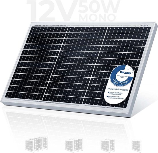 Panneau solaire 50W 12V monocristallin 
