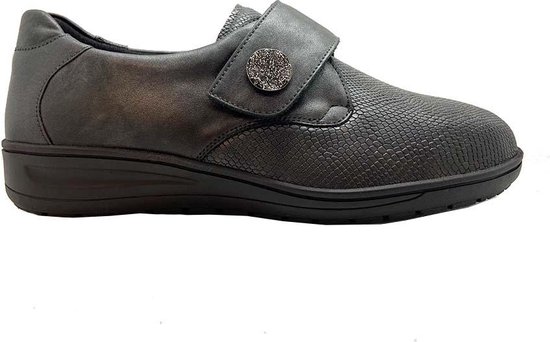 Solidus -Dames - bruin donker - lage gesloten schoenen - maat 41.5