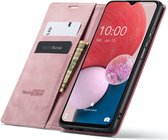 Hoesje geschikt voor Samsung Galaxy A13 4G / 5G / A04s - Book Case Leer Slimline Roze