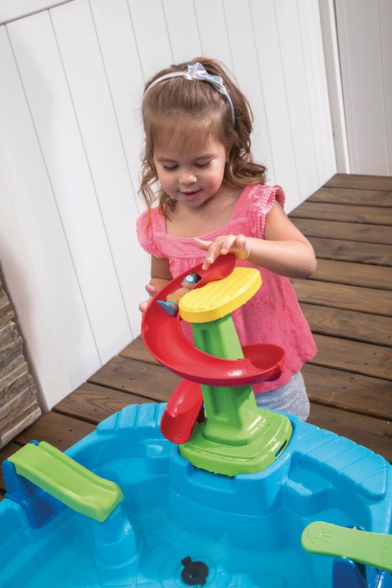 Step2 Fiesta Cruise Boot Watertafel - Met Deksel en 10 accessoires - Waterspeelgoed voor kind - Activiteitentafel met water voor de tuin / buiten - Step2