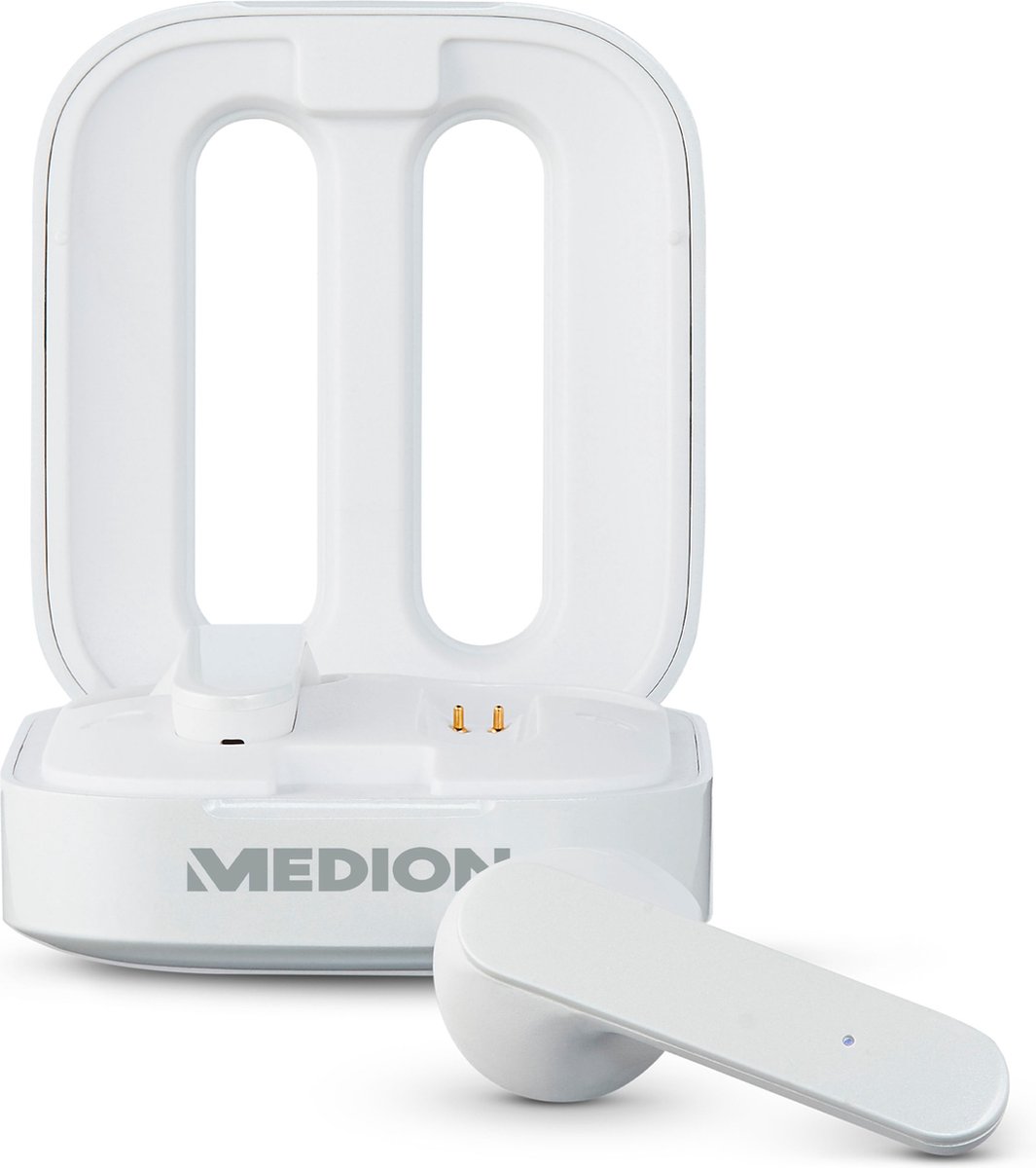 Medion P62204 - Draadloze Bluetooth oordopjes - Met oplaadcase - Wit