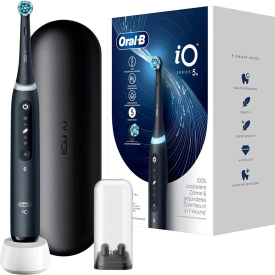 Oral-B iO5 Elektrische Tandenborstel met Reisetui - Zwart - Oral-B - €109,95