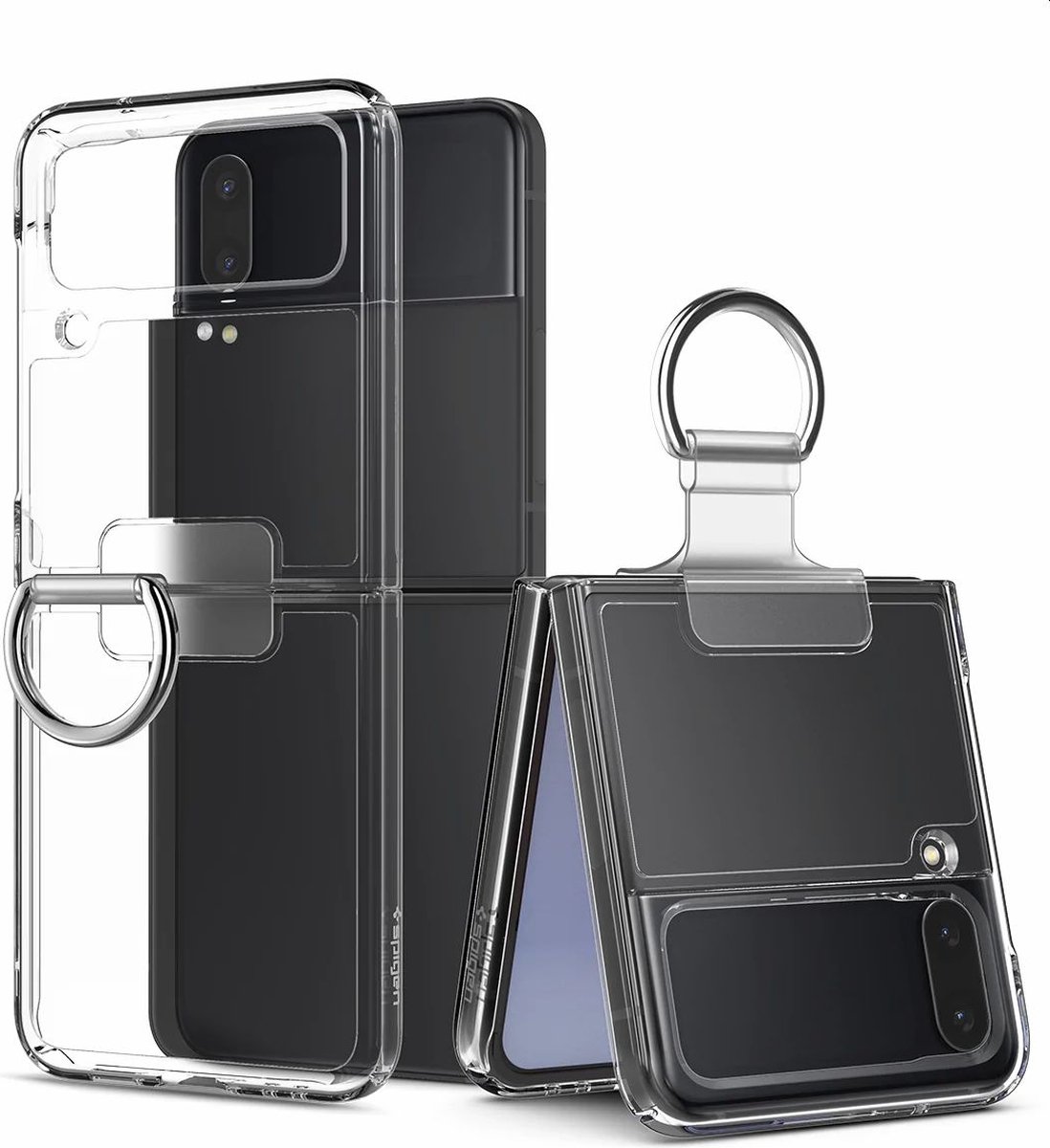 Spigen - Samsung Galaxy Z Flip 4 hoesje - Thin Fit Ring - zwart