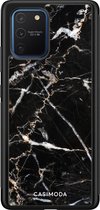 Casimoda® hoesje - Geschikt voor Samsung Galaxy S10 Lite - Marmer Zwart - Zwart TPU Backcover - Marmer - Zwart