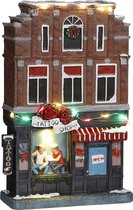 Luville - Boutique de tatouage à piles - l17xw7xh25cm - Maisons de Noël & Villages de Noël